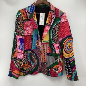 Women's Colorful Patchwork Blazer